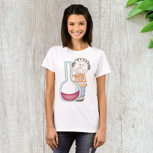 Snögubbe som kontrollerar temperaturen t shirt