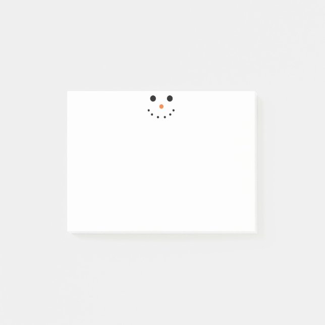 Snögubbe som Posta-det noterar Post-it Block (Framsida)