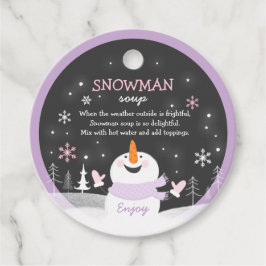 Snögubbe Soppa-julens Hett Chocolate Gift Gåvor Etiketter