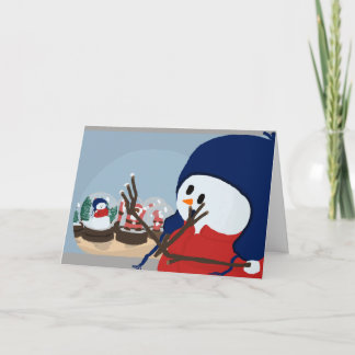 Snögubbe Stansfield Helgkort