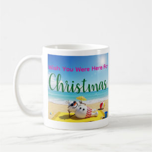 Snögubbe Sunbad Kaffemugg