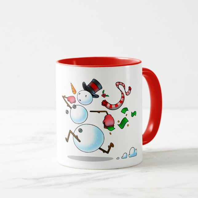Snögubbe Svarta Fredag Mugg (Framsida höger)