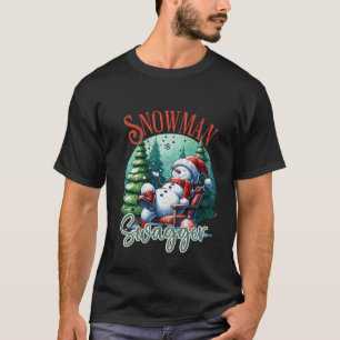 Snögubbe Swagger jul Kväll T Shirt