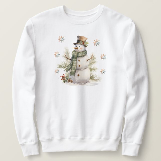 Snögubbe Sweatshirt (Design framsida)