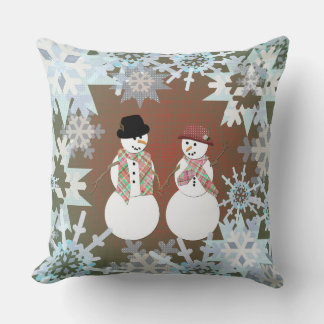 Snögubbe Sweethearts Kudde