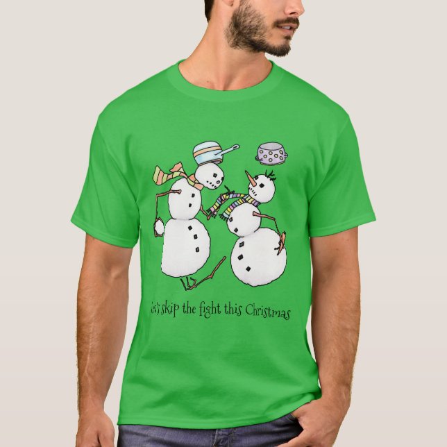 Snögubbe T Shirt (Framsida)