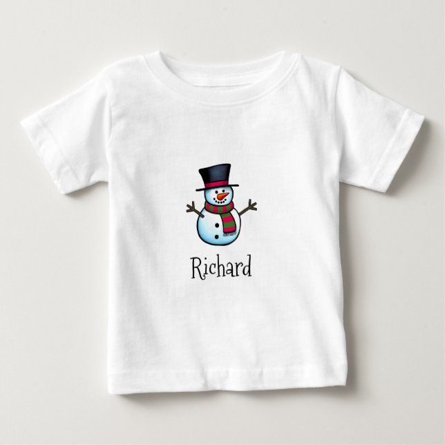 Snögubbe T Shirt (Framsida)