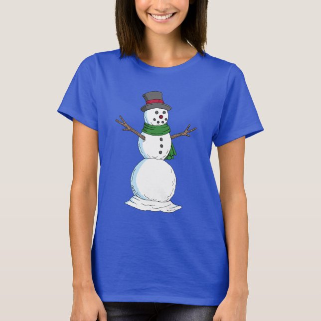 Snögubbe T Shirt (Framsida)