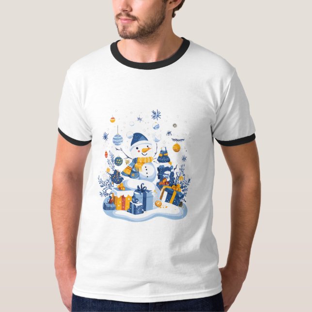 Snögubbe T Shirt (Framsida)