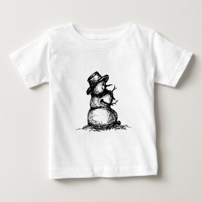 Snögubbe T Shirt (Framsida)