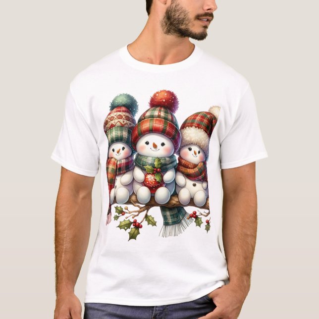 Snögubbe T Shirt (Framsida)