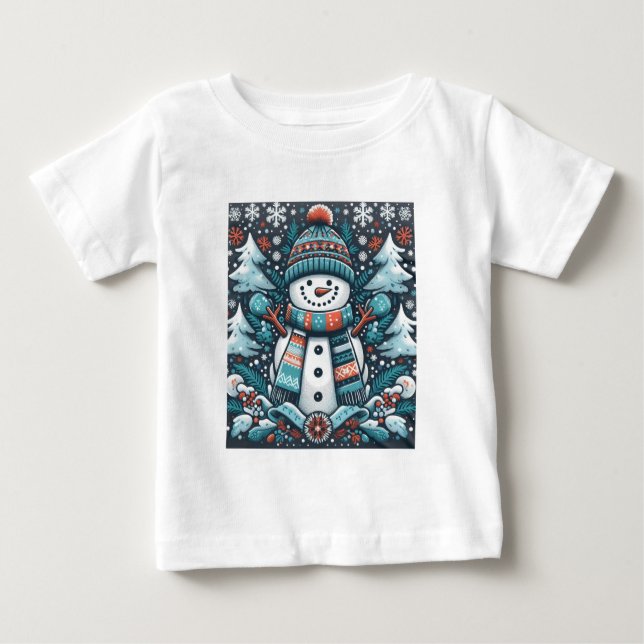 Snögubbe T Shirt (Framsida)
