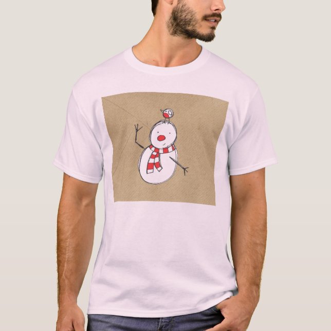 Snögubbe T-Shirt (Framsida)