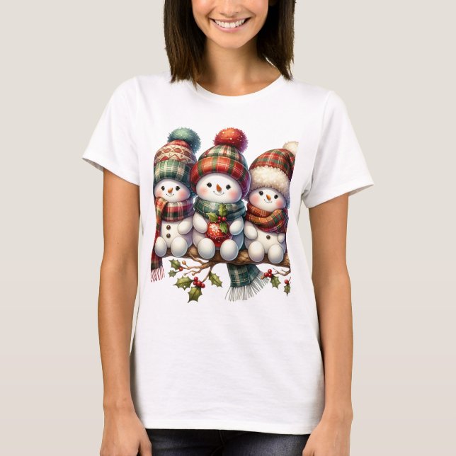 Snögubbe T Shirt (Framsida)