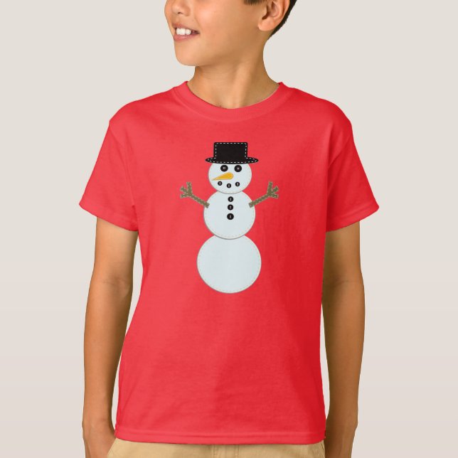 Snögubbe T Shirt (Framsida)