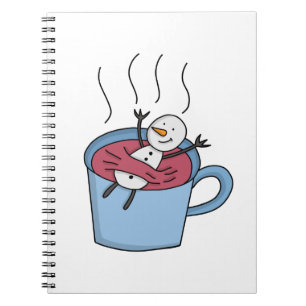 Snögubbe Tea-kaffe Anteckningsbok
