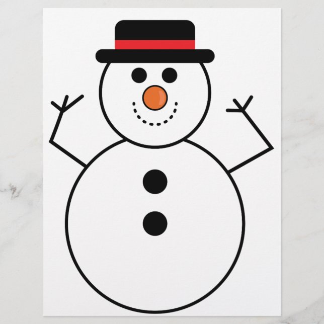 Snögubbe Tecknad (Framsida)
