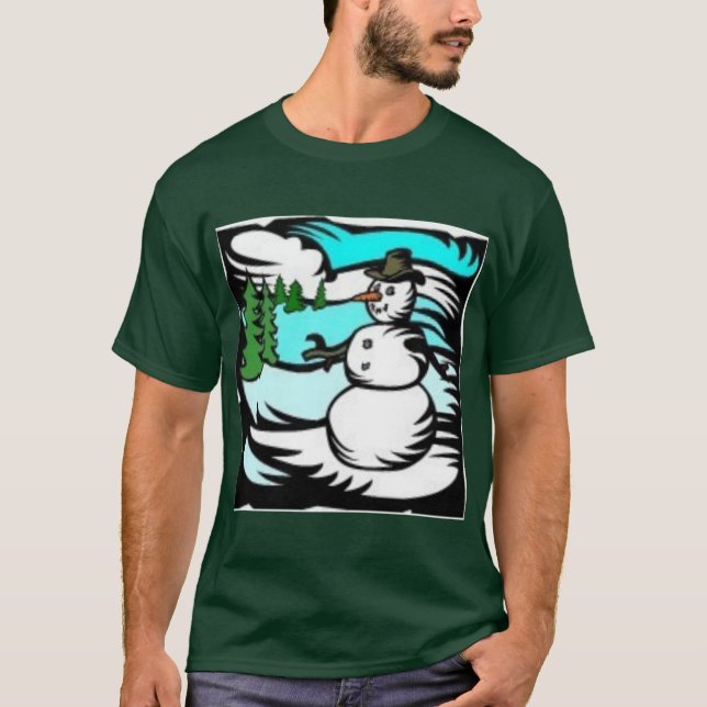 Snögubbe Tee Shirt (Framsida)