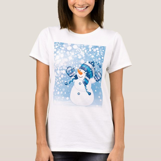 Snögubbe Tee Shirt (Framsida)