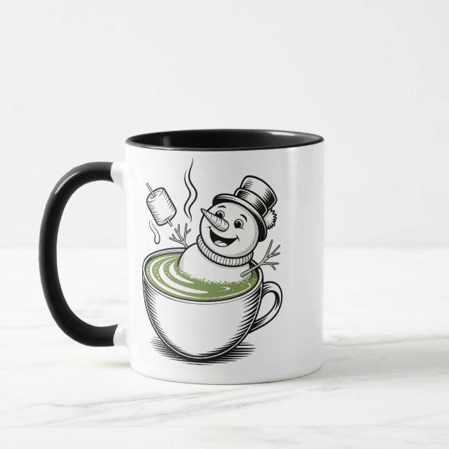 Snögubbe tog Bathub på julen i Macha Mugg (Vänster)