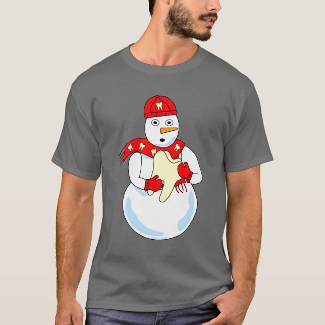 Snögubbe Tooth T-Shirt (Framsida)