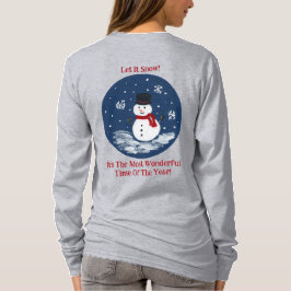 Snögubbe underbara tidsår PERSONALIZE T Shirt