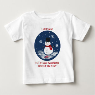 Snögubbe underbara tidsår PERSONALIZE T Shirt