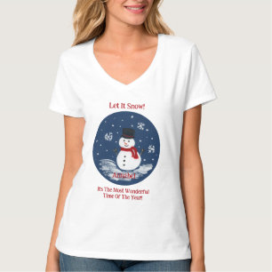 Snögubbe underbara tidsår Unisex PERSONALIZE T Shirt