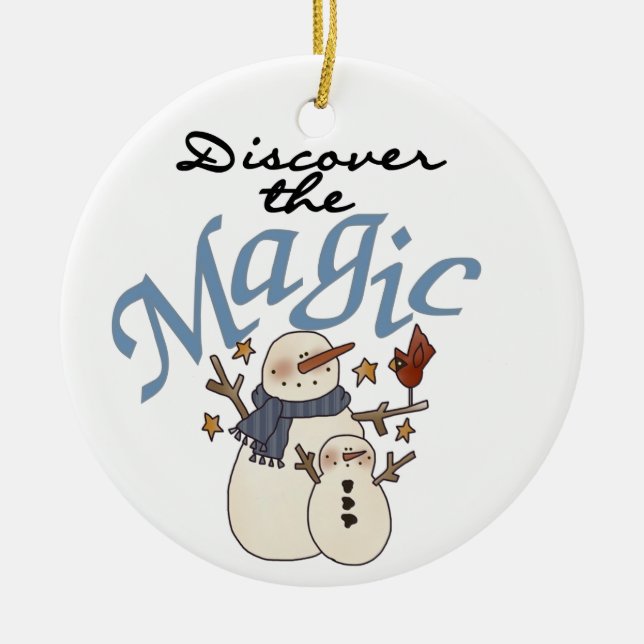 Snögubbe Upptäck magiska ornament (Framsidan)