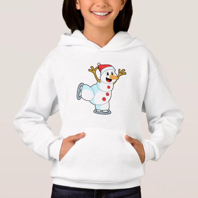 Snögubbe vid isfiske med isskiffer.PNG T Shirt (Framsida)