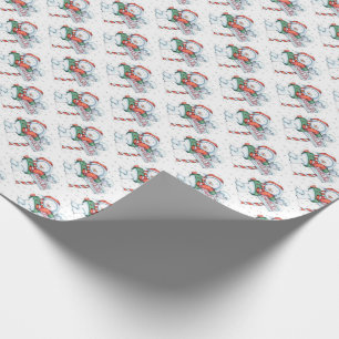 Snögubbe vid Nordpolen Presentpapper