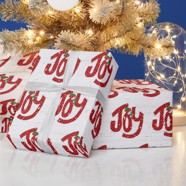 Snögubbe vid Polka Dot Joy Presentpapper (Helgdagar)