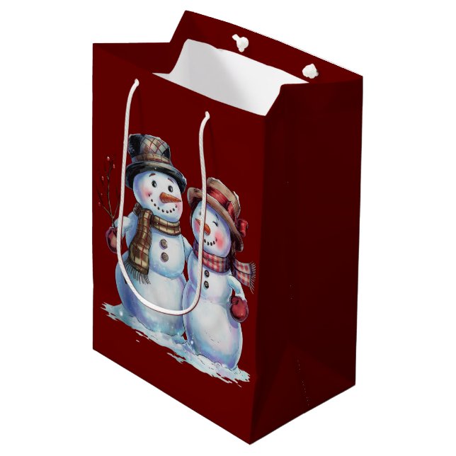 Snögubbe Vintage-Helgdag (Framsidan Vinklad)