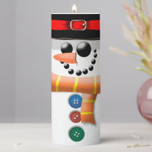 Snögubbe, vinter, Helgdagar Candles Dekoration
