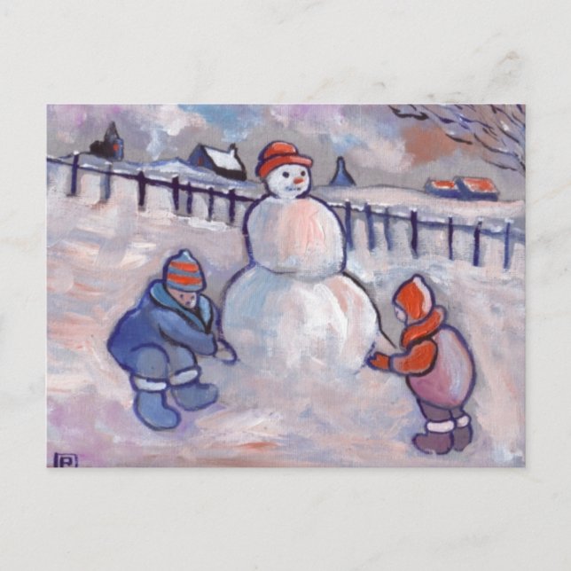 SNÖGUBBE VYKORT (Framsida)
