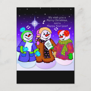 Snögubbe vykort