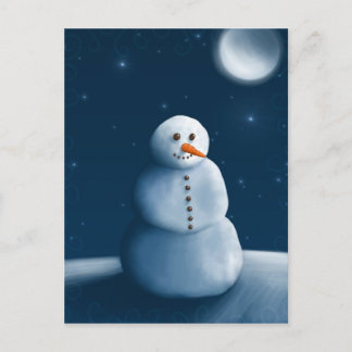 Snögubbe Vykort