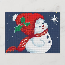 Snögubbe Vykort