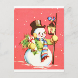 Snögubbe Vykort