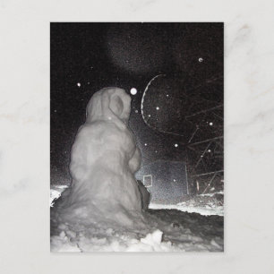 snögubbe vykort