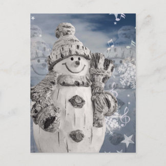 Snögubbe Vykort