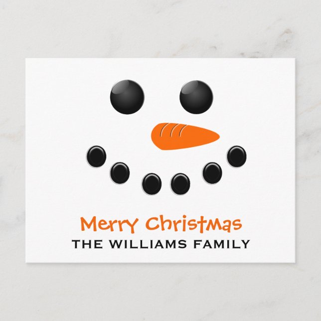 Snögubbe Vykort (Framsida)