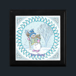 Snögubbe Walking presentbox Minnesask<br><div class="desc">Snögubbe Walking-presentboxen efter ArtMuvz Illustration. som matchar snögubbe kläder,  t-shirts,  mormgåvor. Julskjorta,  julafton-gåvor och vinterkläder. OM DU VILL ANGE PERSONALISERING lägger du till ditt namn eller text i stället. Anpassa den här presentlådan i Snögubbe så att den blir unik för dig eller ge som personlig</div>