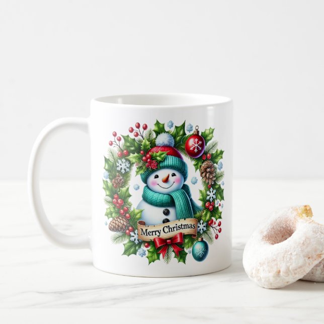 Snögubbe Wandefrön Mugg (Med munk)