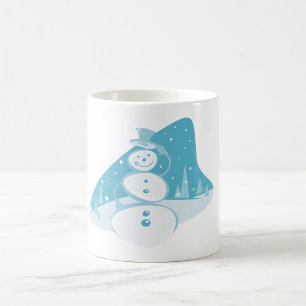 Snögubbe Wearing A Top hat Kaffemugg