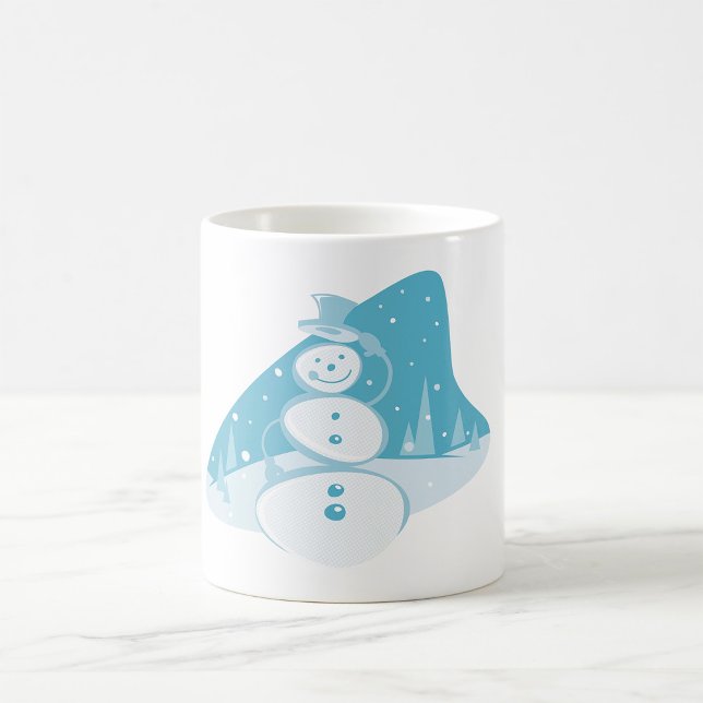 Snögubbe Wearing A Top hat Kaffemugg (Skapare uppladdad)