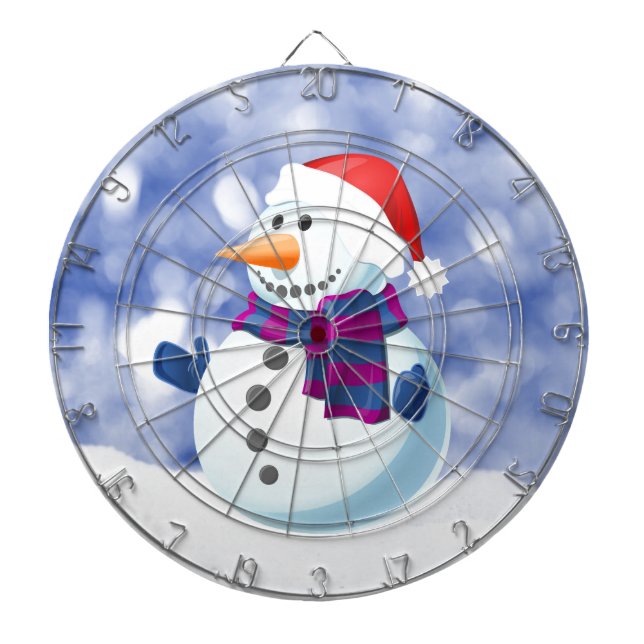 Snögubbe Winter God jul Snö Piltavla (Framsidan)