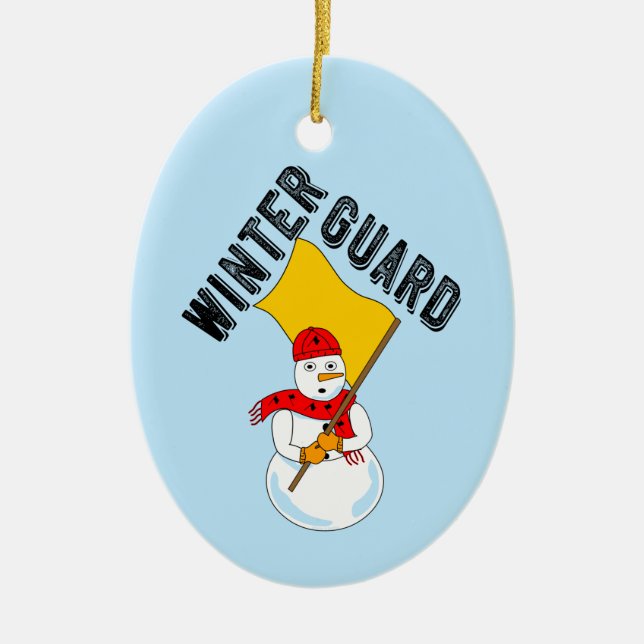 Snögubbe Winter Guard Metall Ornament (Framsidan)