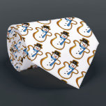 Snögubbe Winter Snö Jul Hanukkah Helgdag Slips<br><div class="desc">Tiet innehåller en originalillustration av en sockerkaka i snögubbe som är temat för helgdag. Perfekt till jul eller till Hanukkah firande.</div>