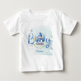 Snögubbe Winter Theme Oh Boy T Shirt